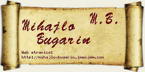Mihajlo Bugarin vizit kartica